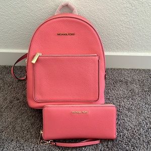 Michael Kors Backpack and Wallet
